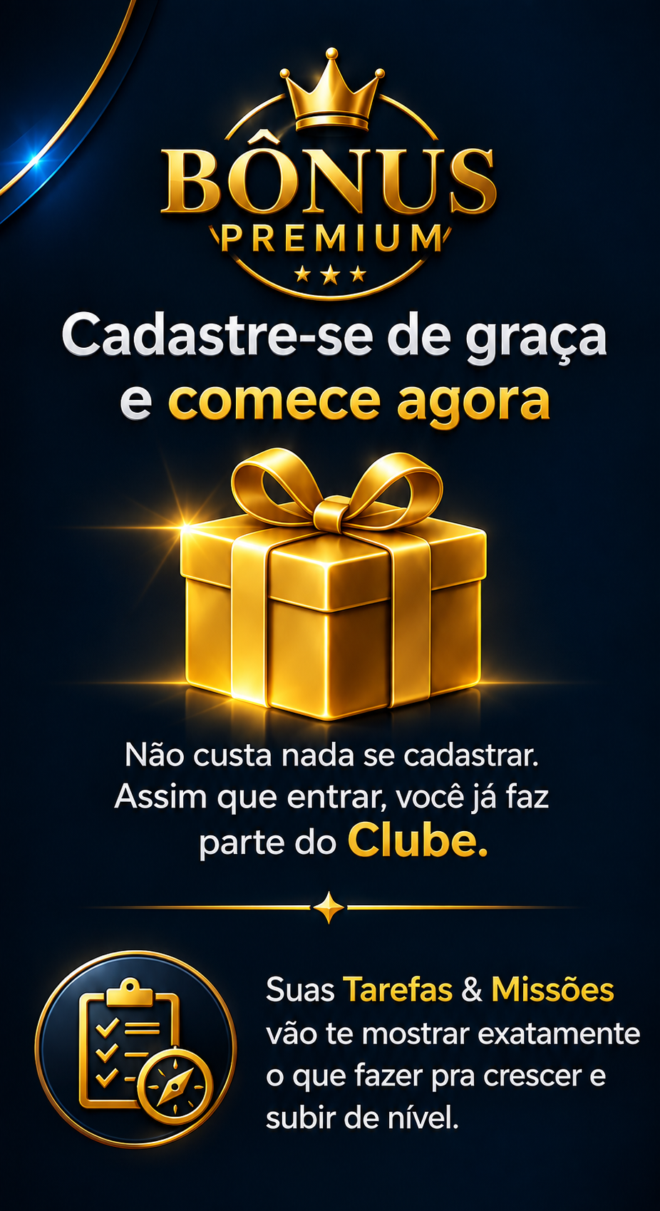Cadastre-se de graça